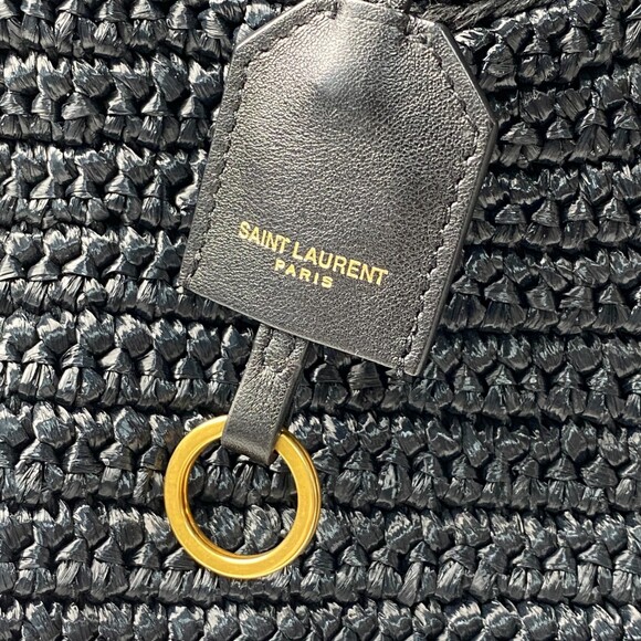 Saint Laurent Women's Cabas Raffia Basket Bag - Picture 12 of 15